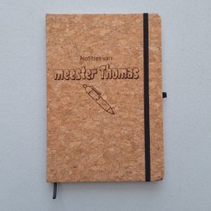 Notitieboekje meester met naam