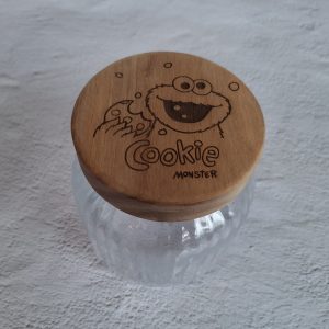Glazen pot- Cookie monster