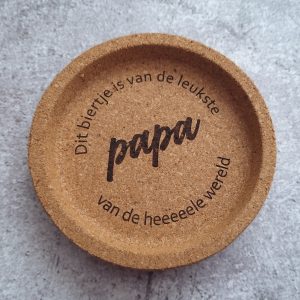 Onderzetter kurk papa